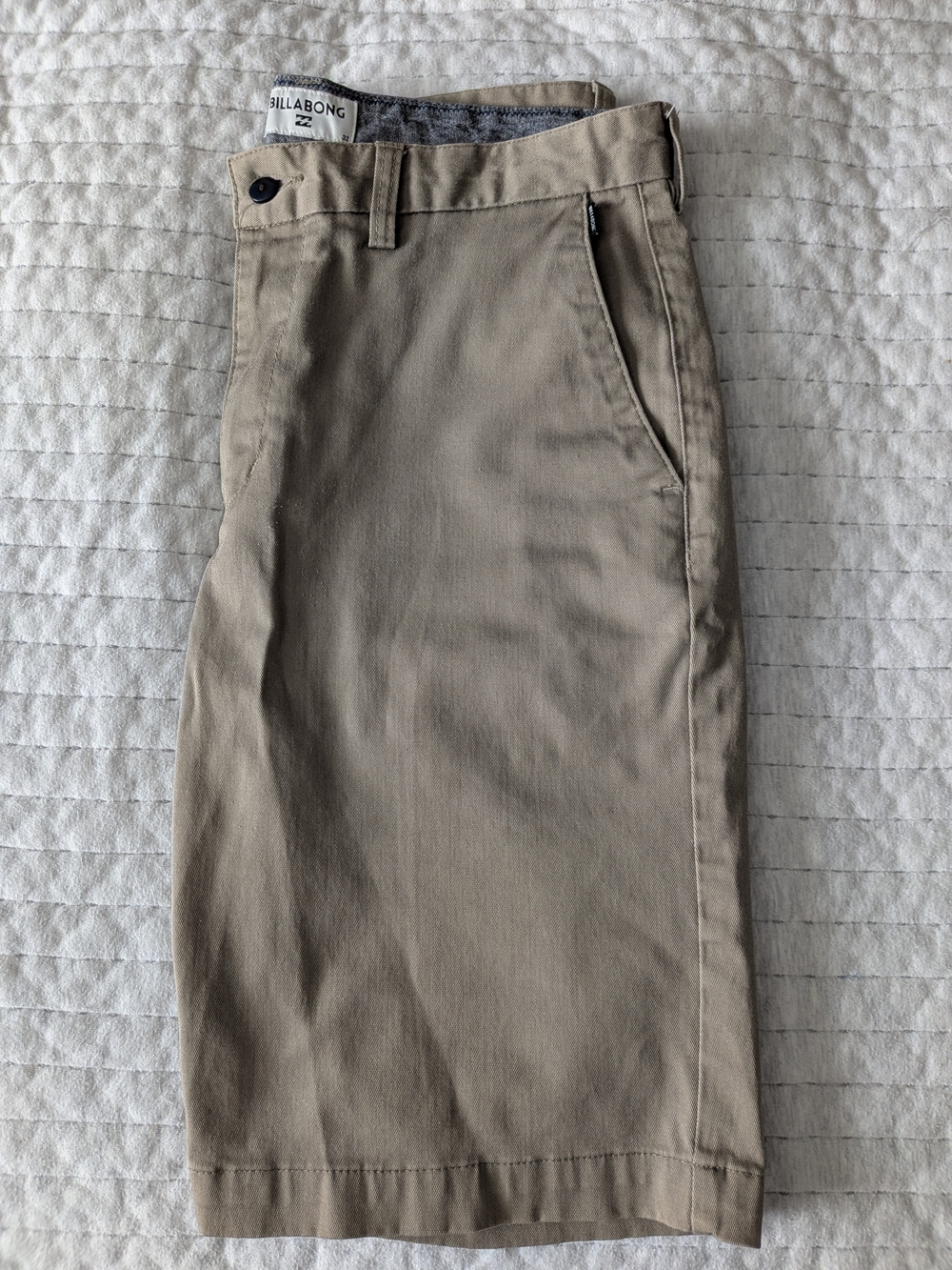 Billabong Khaki Straight Short - 32 Waist